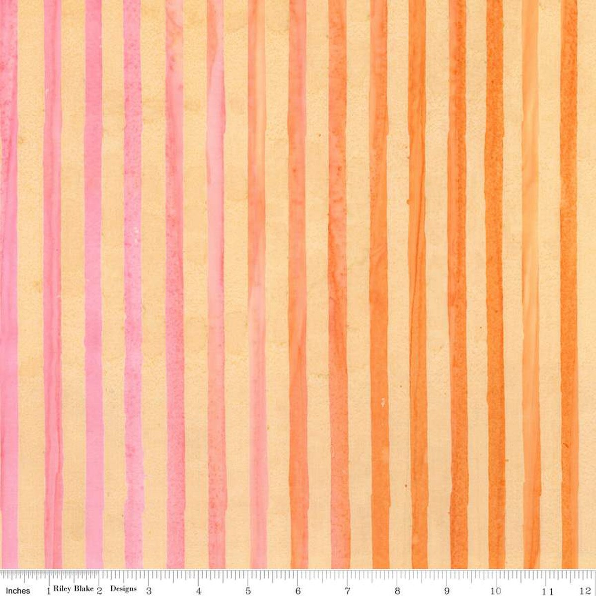 Riley Blake | Elementals | Get in Line | Batiks | Coral Fiesta