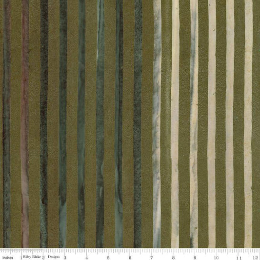 Riley Blake | Elementals | Get in Line | Batiks | Peridot Fern