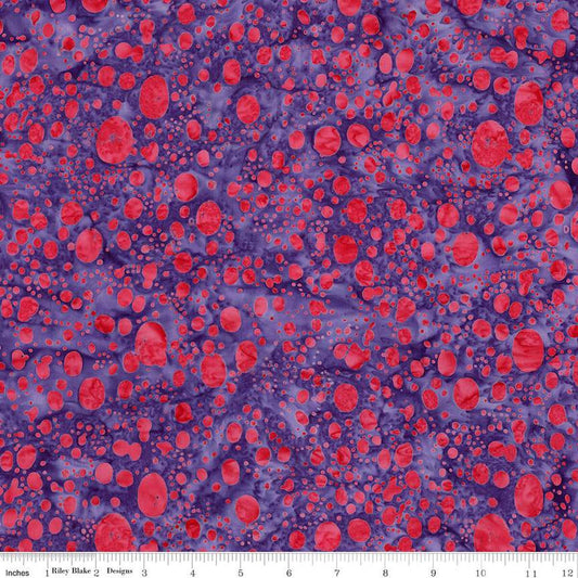 Riley Blake | Expressions | Splatter | Batiks | Splash of Grenadine