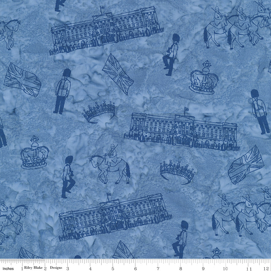 Riley Blake Designs | Batiks Around the World - London | Skystone | BT23761-693 | Tara Reed