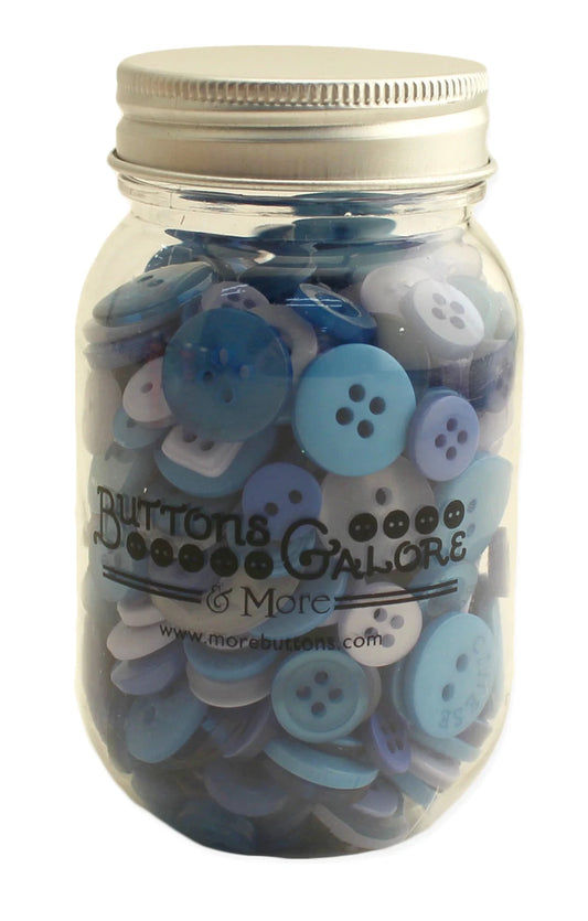Buttons Galore & More Small Button Jar - Open Seas
