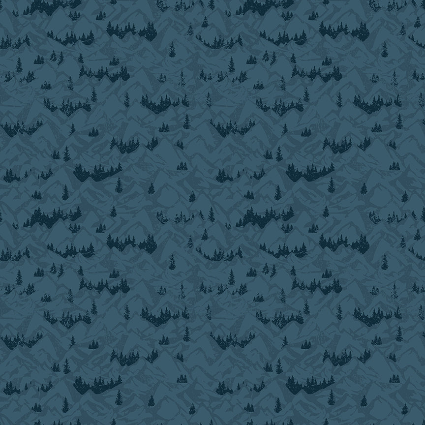 Riley Blake Designs | Legends of the National Parks | Mountains Navy | C13284-NAVY