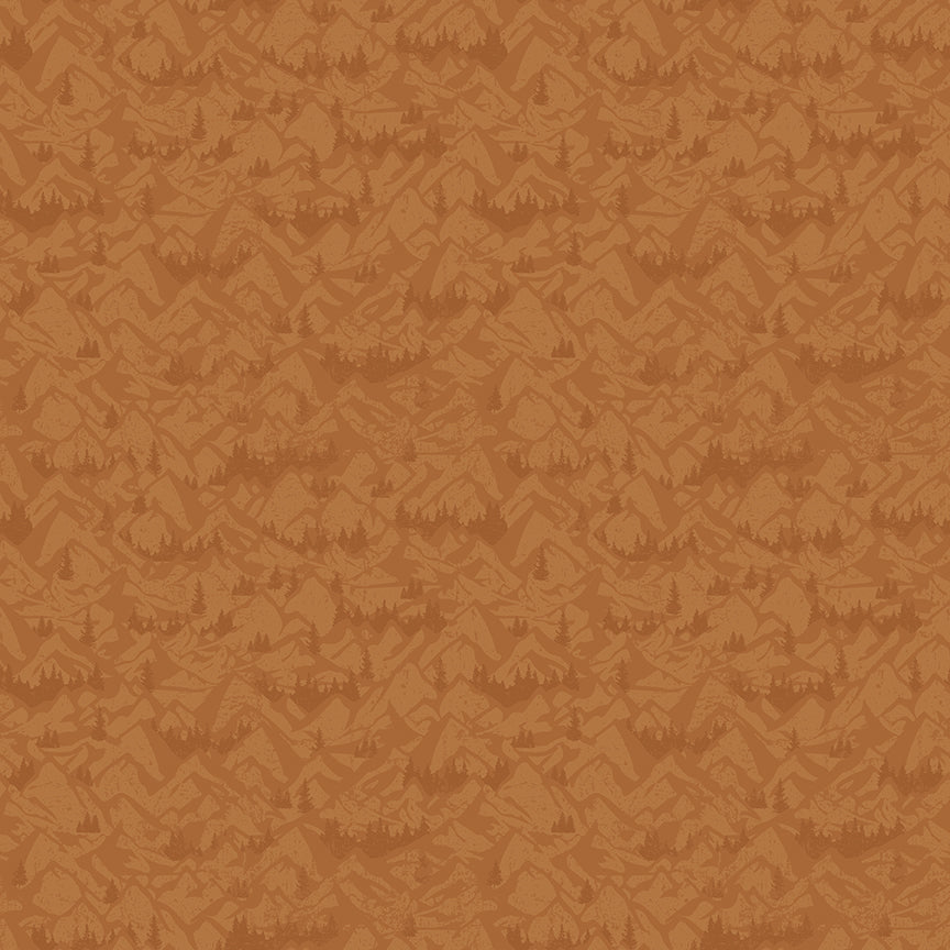 Riley Blake Designs | Legends of the National Parks | Mountains Sienna | Brown | C13284-SIENNA