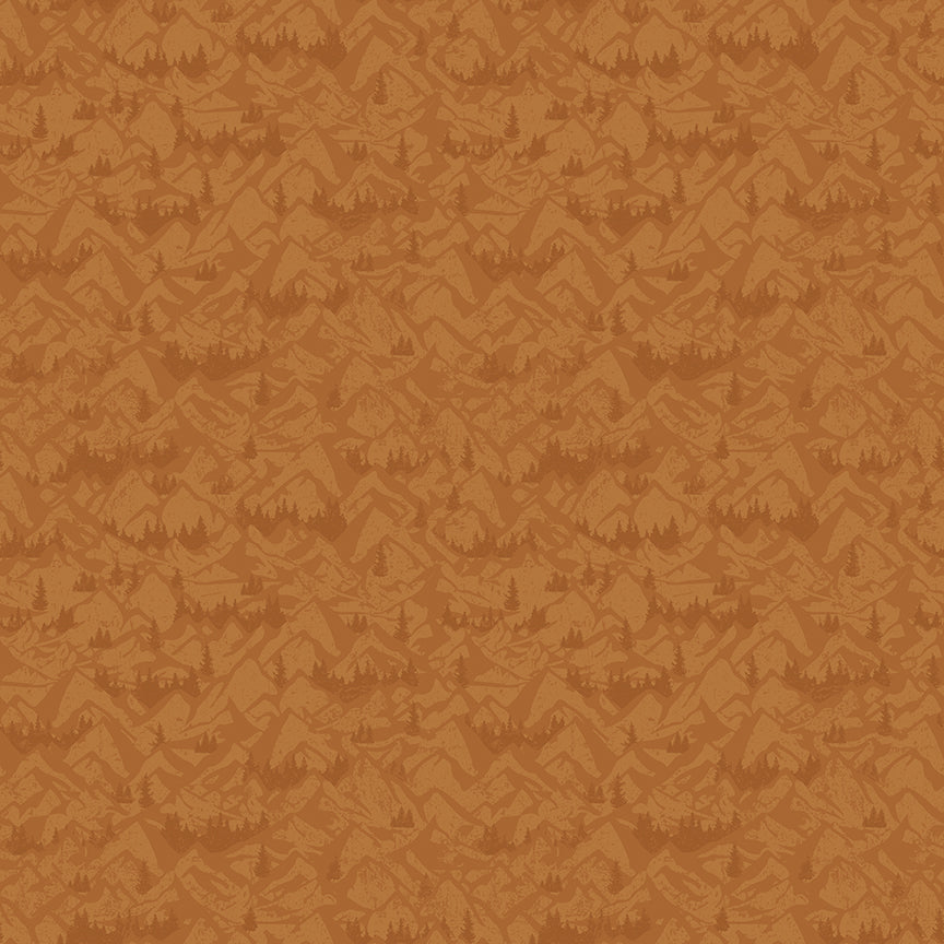 Riley Blake Designs | Legends of the National Parks | Mountains Sienna | Brown | C13284-SIENNA
