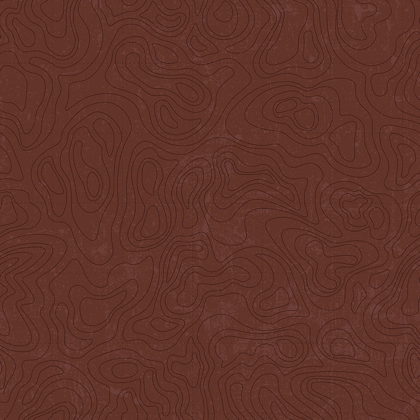 Riley Blake Designs | National Parks | Topographic | Brown | C13293-BROWN