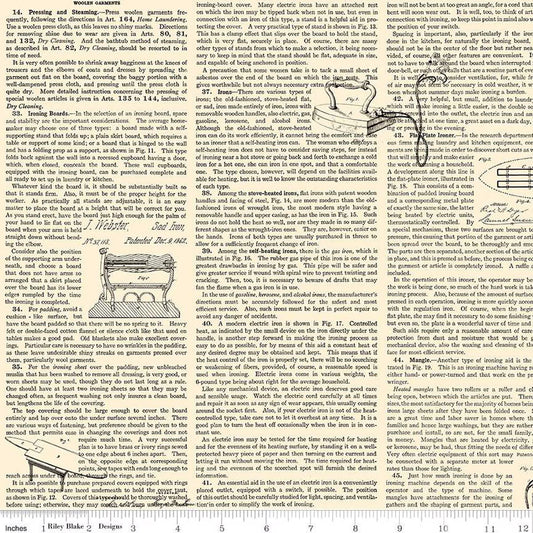 Riley Blake | Press On | Clothing Care Copy | Parchment | J Wecker Frisch