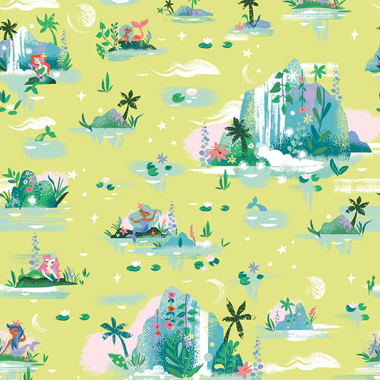 Riley Blake | Forever Neverland | Mermaid Lagoon | Lemongrass