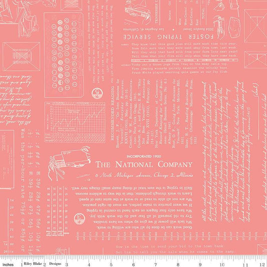 Riley Blake | TYPE/ography | Lori Holt | Coral