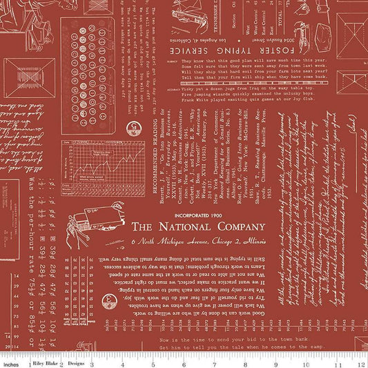 Riley Blake | TYPE/ography | Lori Holt | Terracotta