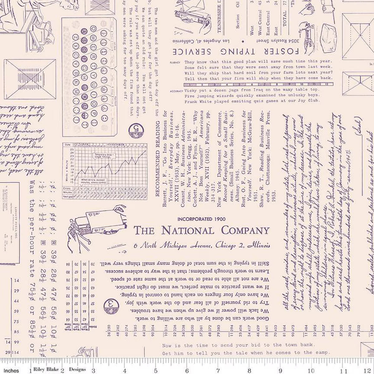 Riley Blake | TYPE/ography | Lori Holt | Background | Plum