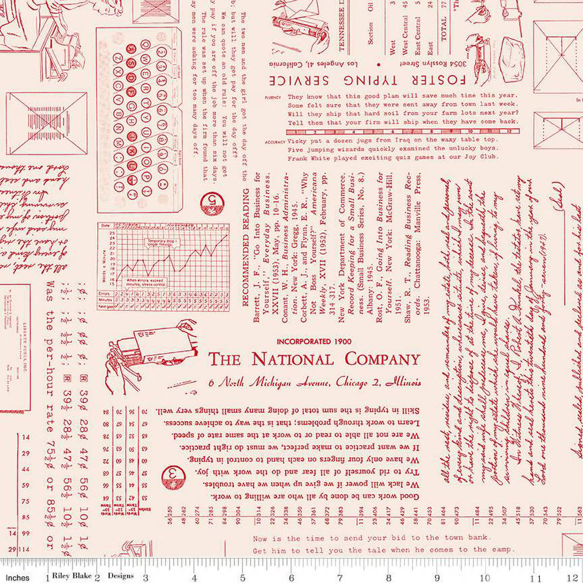 Riley Blake | TYPE/ography | Lori Holt | Background | Schoolhouse
