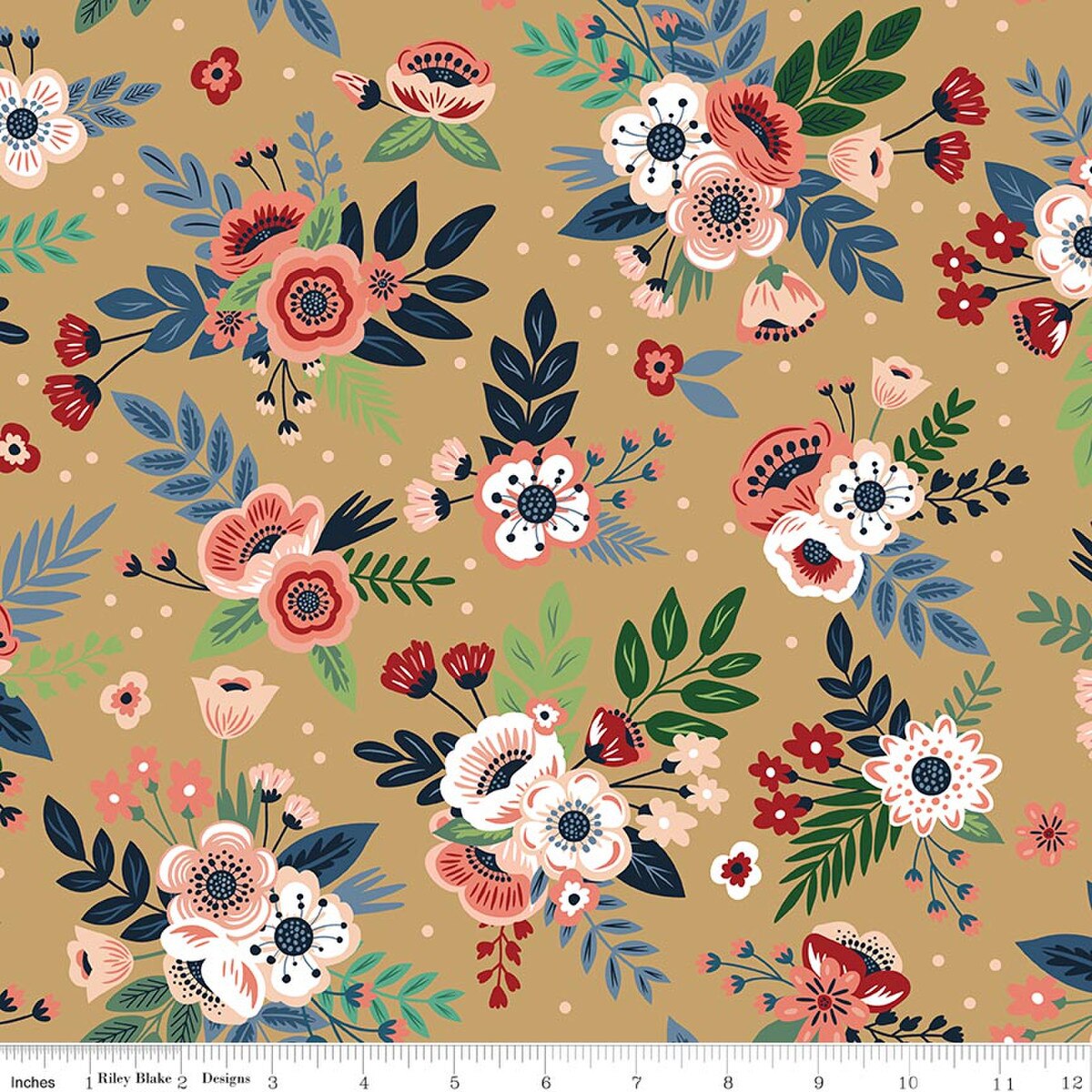Riley Blake | A Spoonful of Sugar | Floral | Sunrise | C17081
