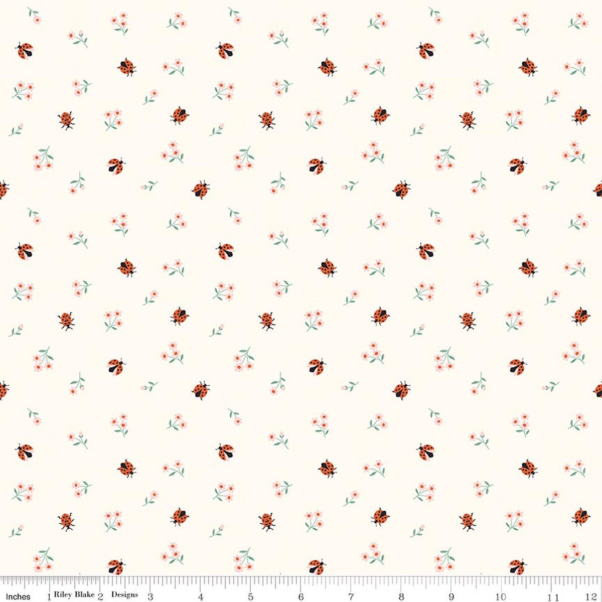 Riley Blake | Little Forest Atelier | Ladybugs | Cream
