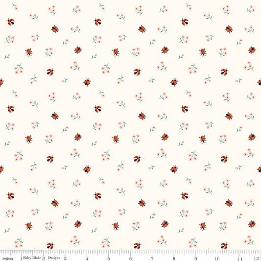 Riley Blake | Little Forest Atelier | Ladybugs | Cream