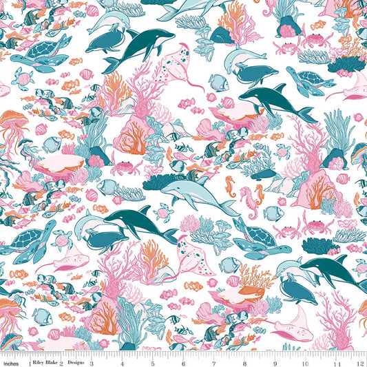 Riley Blake | Corinne Wells | Reef | Main | Multi