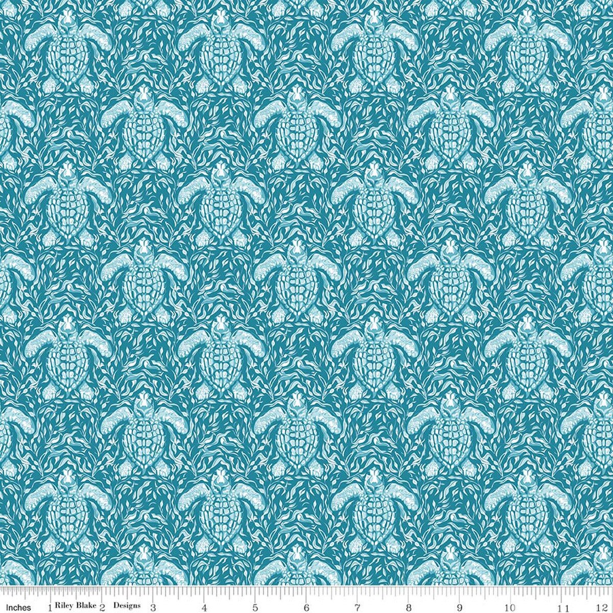 Riley Blake | Corinne Wells | Reef | Turtles | Deep Water