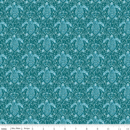 Riley Blake | Corinne Wells | Reef | Turtles | Jade