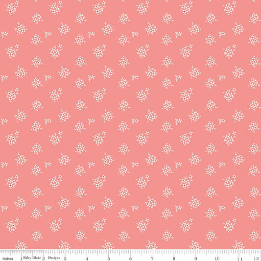 Riley Blake | Renew | Ditsy | Coral | C17287