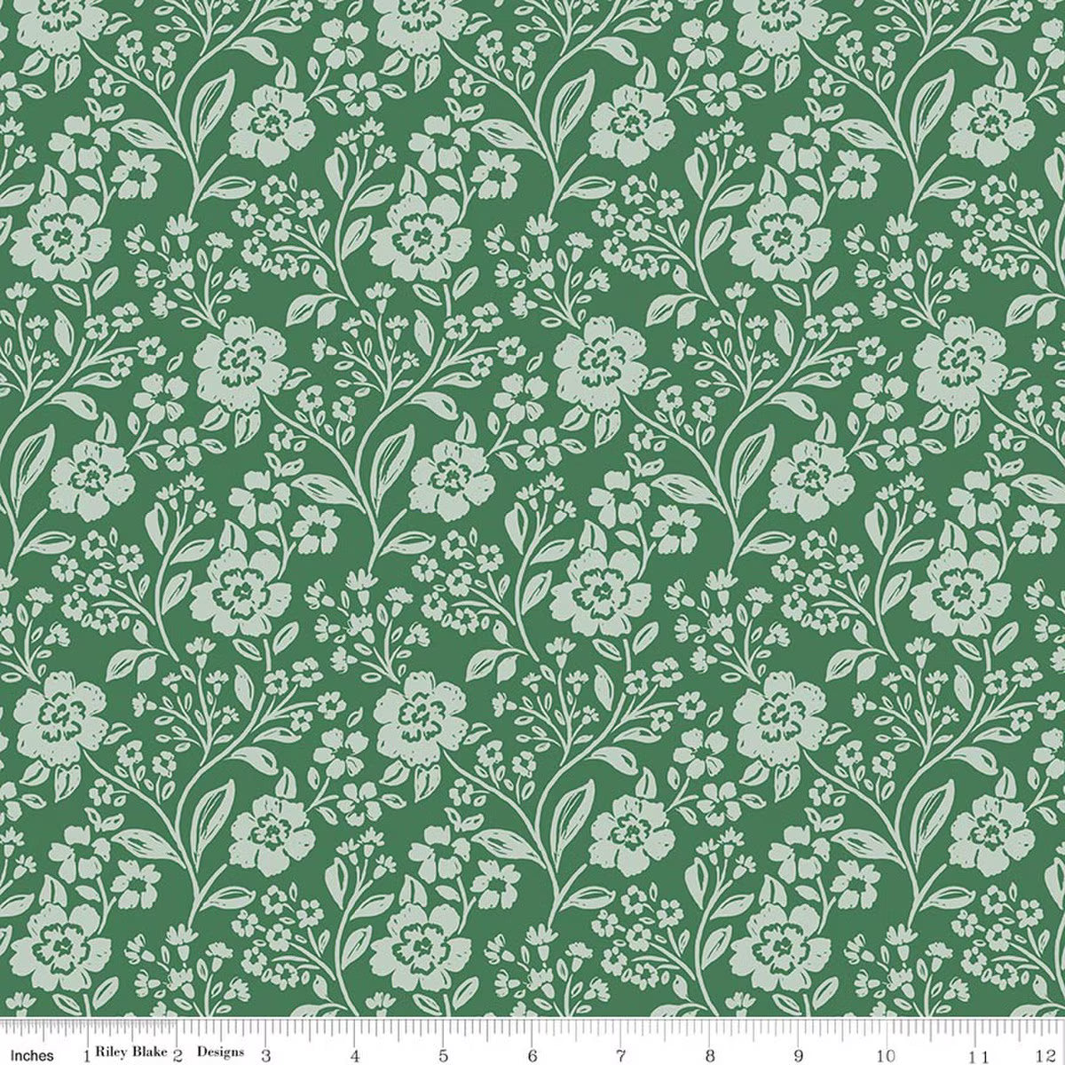 Riley Blake | Sweet Cotton Tales | Trailing Blossoms | Green