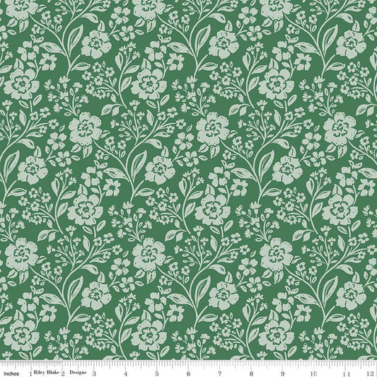 Riley Blake | Sweet Cotton Tales | Trailing Blossoms | Green