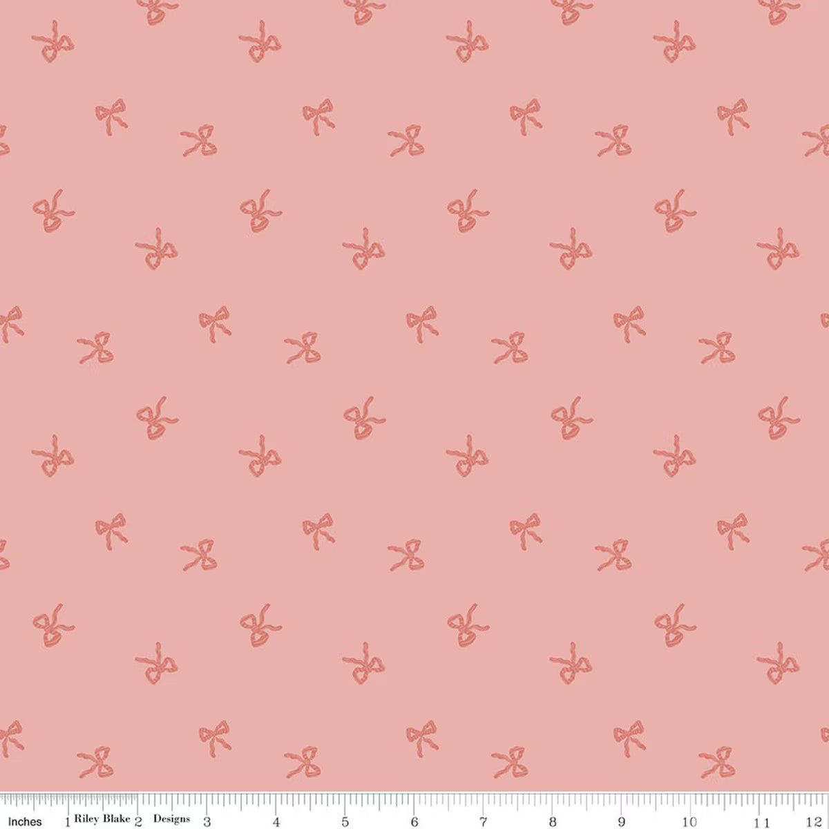 Riley Blake | Sweet Cotton Tales | Twirls and Ties | Rose