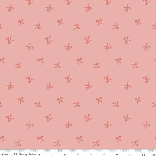Riley Blake | Sweet Cotton Tales | Twirls and Ties | Rose