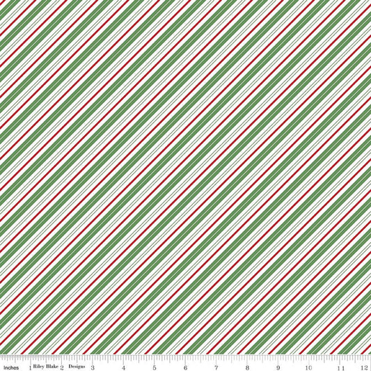 Riley Blake Design | Claus & Co. | Melissa Mortenson | Candy Cane Stripes | Multi