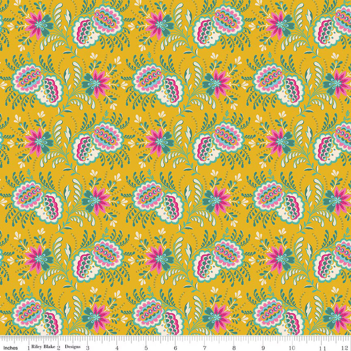 Riley Blake | Lily Ashbury | Kipling Garden | Pemberly | Mustard