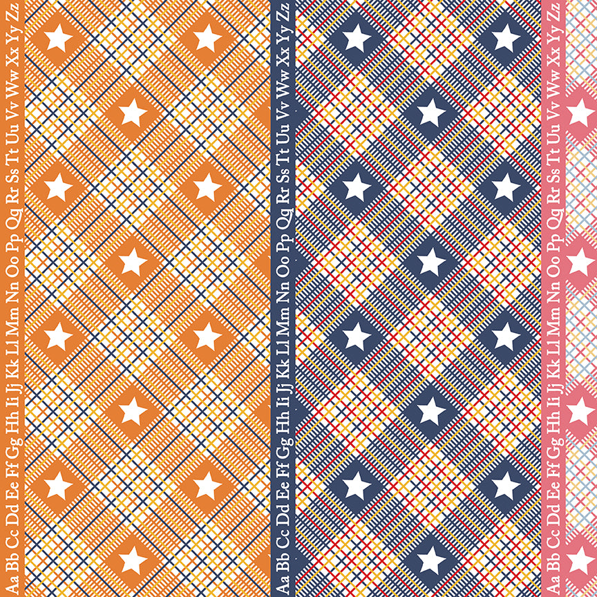 Dear Sweethearts Star Plaid Multi by Riley Blake Designs