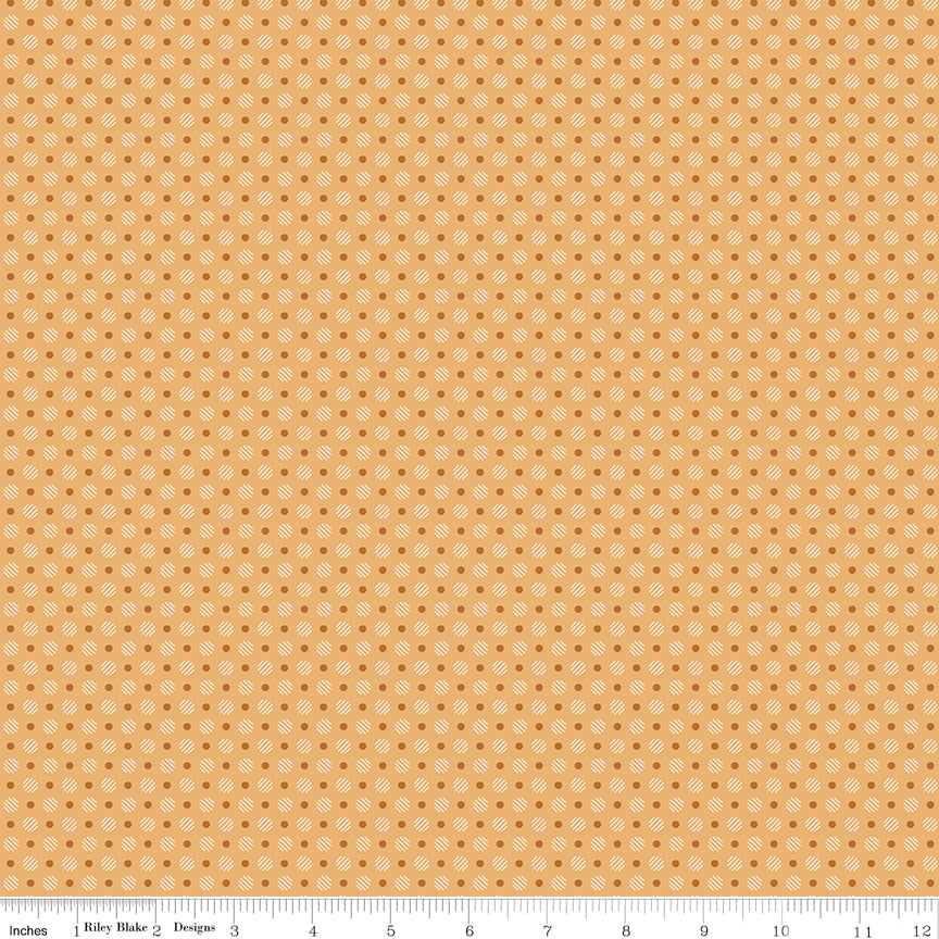 Riley Blake Designs | Denim & Daisy | Polka Dot Daisy | C18144-DAISY | Lori Holt