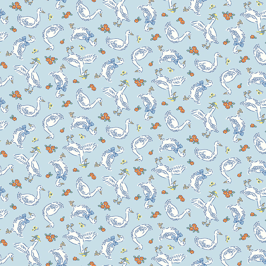 Riley Blake Designs | Traditional 30's | Geese Blue | C18240-BLUE