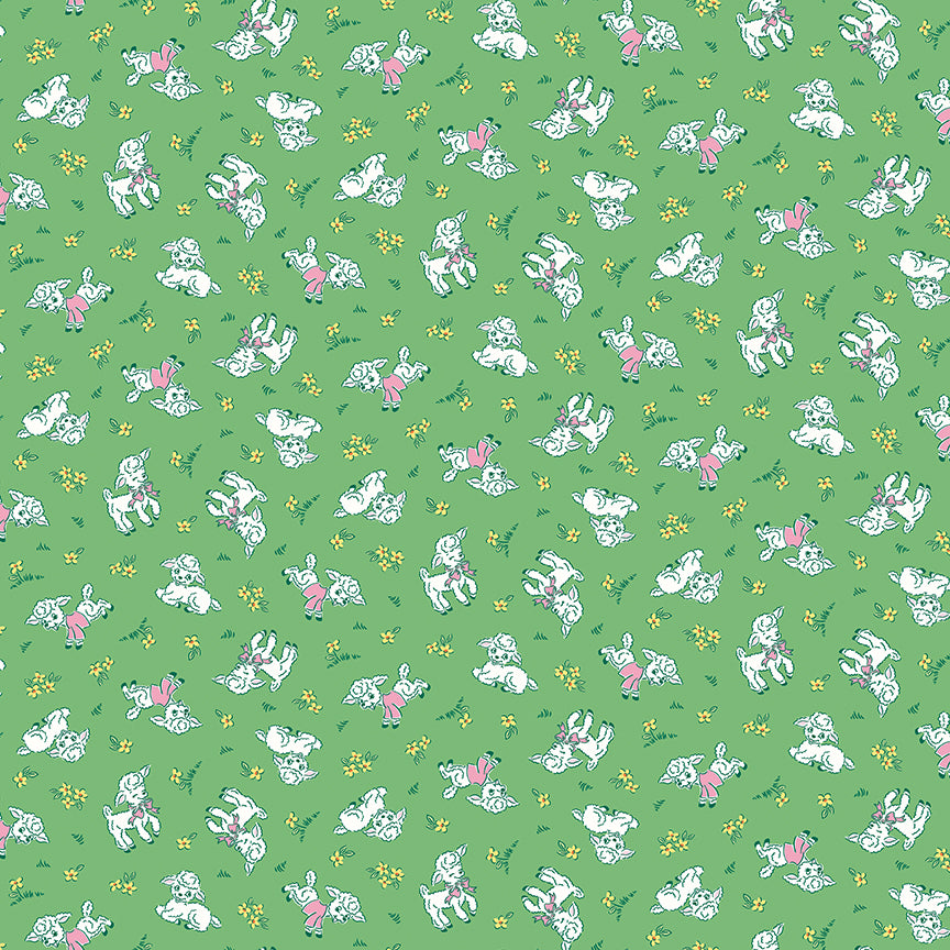 Riley Blake Designs | Traditional 30's | Lambs Green | C18241-GREEN