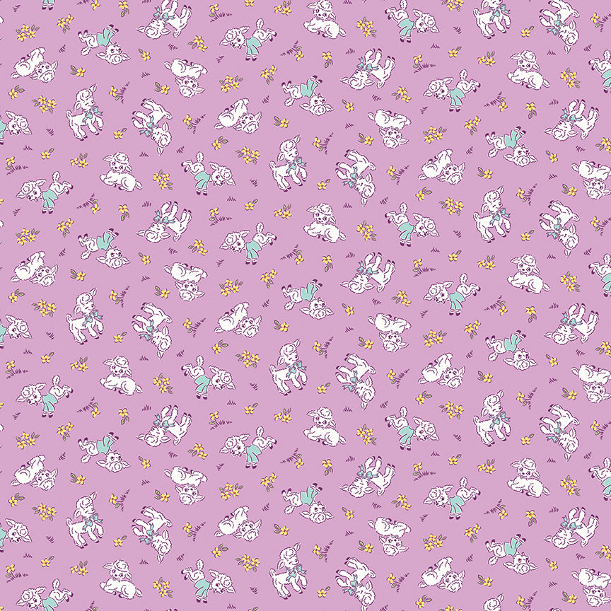Riley Blake Designs | Traditional 30's | Lambs Purple | C18241-PURPLE