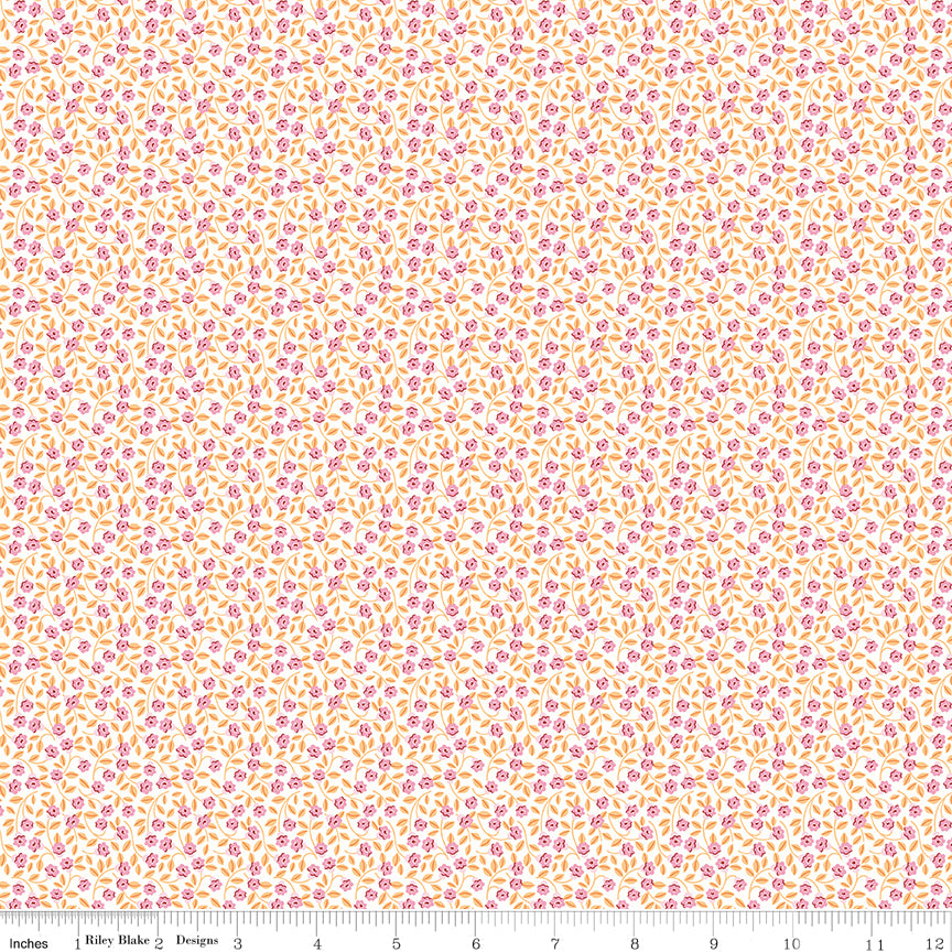 Riley Blake Designs | Traditional 30's | Flowers Pink | C18242-PINK