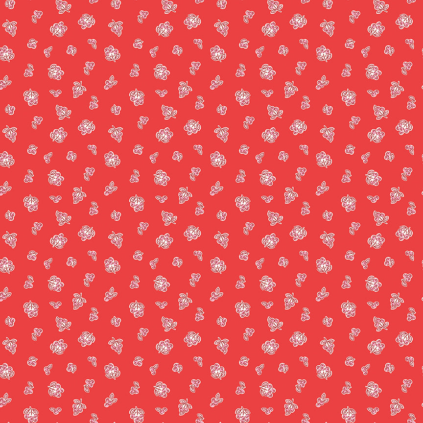 Riley Blake Designs | Traditional 30's | Berries Red | C18244-RED
