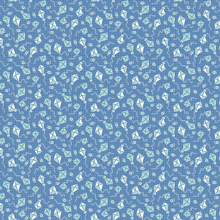 Riley Blake Designs | Traditional 30's | Kites Blue | C18245-BLUE