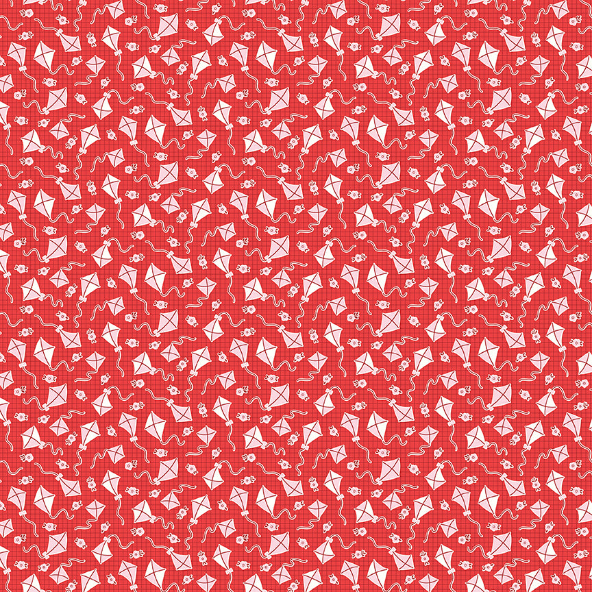 Riley Blake Designs | Traditional 30's | Kites Red | C18245-RED