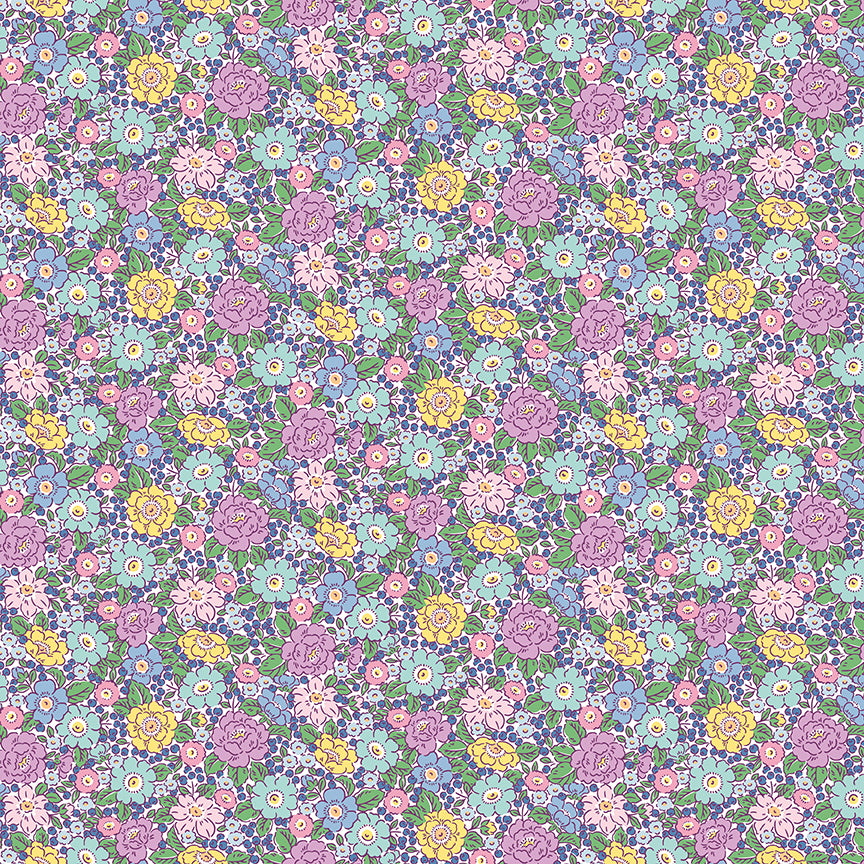 Riley Blake Designs | Traditional 30's | Floral Purple | C18246-PURPLE