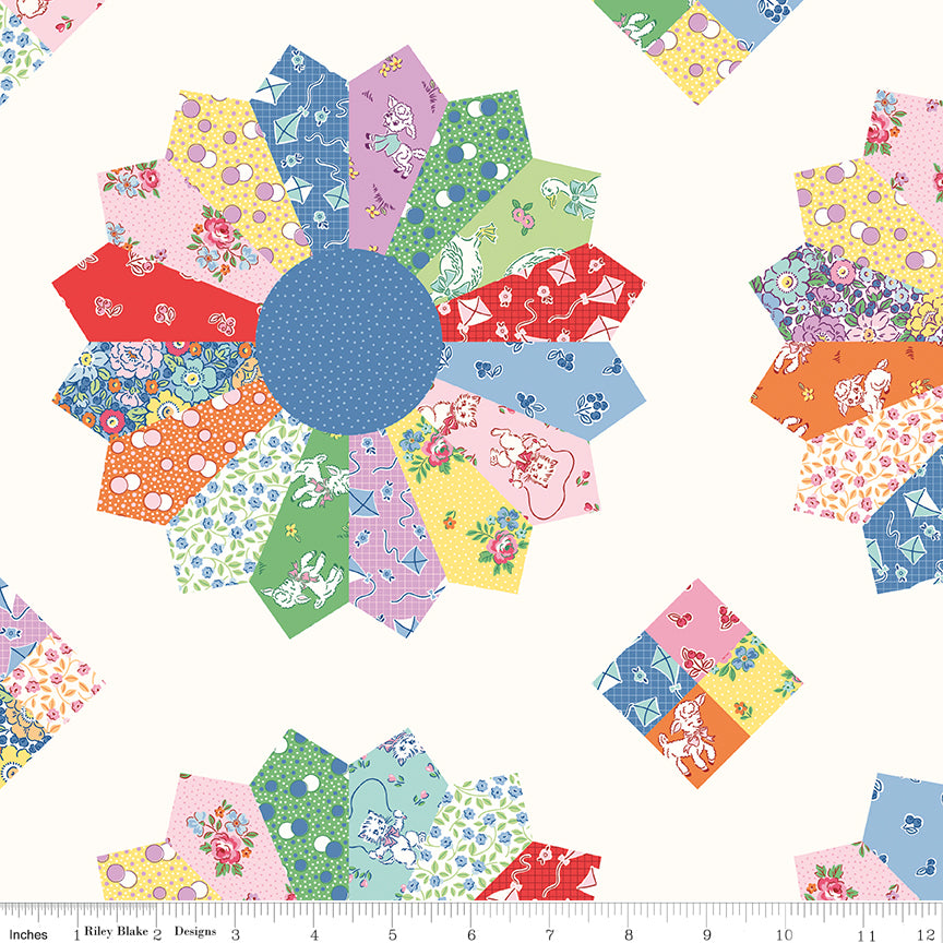 Riley Blake Designs | Traditional 30's | Cheater Print Multi | C18249-MULTI