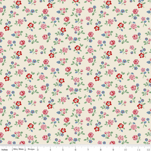 Riley Blake Cath Kidston Arlington Ditsy Cream quilting fabric