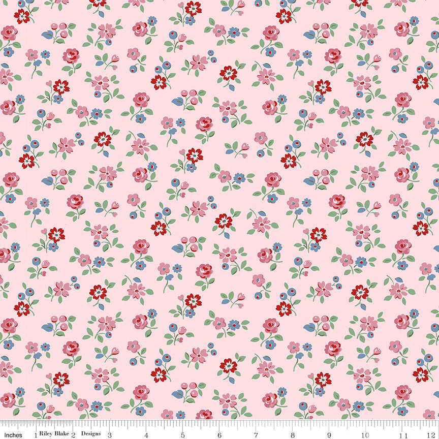 Riley Blake Cath Kidston Arlington Ditsy Pink quilting fabric