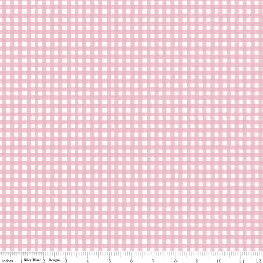 Riley Blake Cath Kidston Gingham Pink quilting fabric