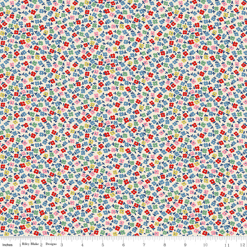 Riley Blake Cath Kidston Teeny One Cream quilting fabric