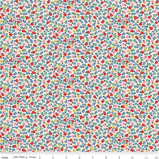 Riley Blake Cath Kidston Teeny One Cream quilting fabric
