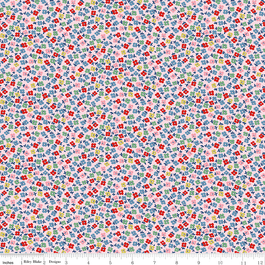 Riley Blake Cath Kidston Teeny One Pink quilting fabric