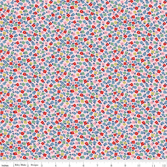 Riley Blake Cath Kidston Teeny One Pink quilting fabric