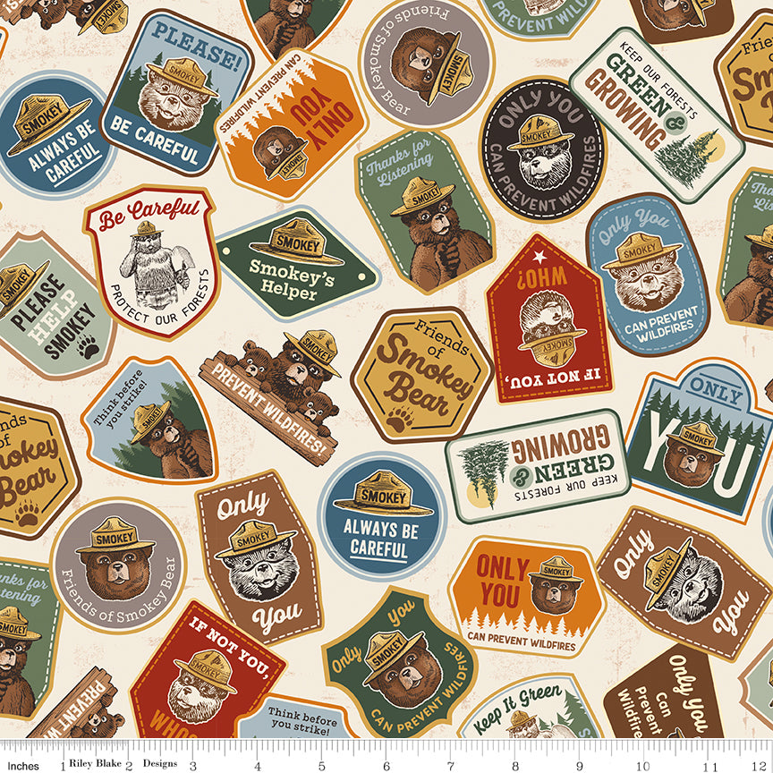 Riley Blake Designs | Keep It Green | Patches | Cream | C19121-CREAM