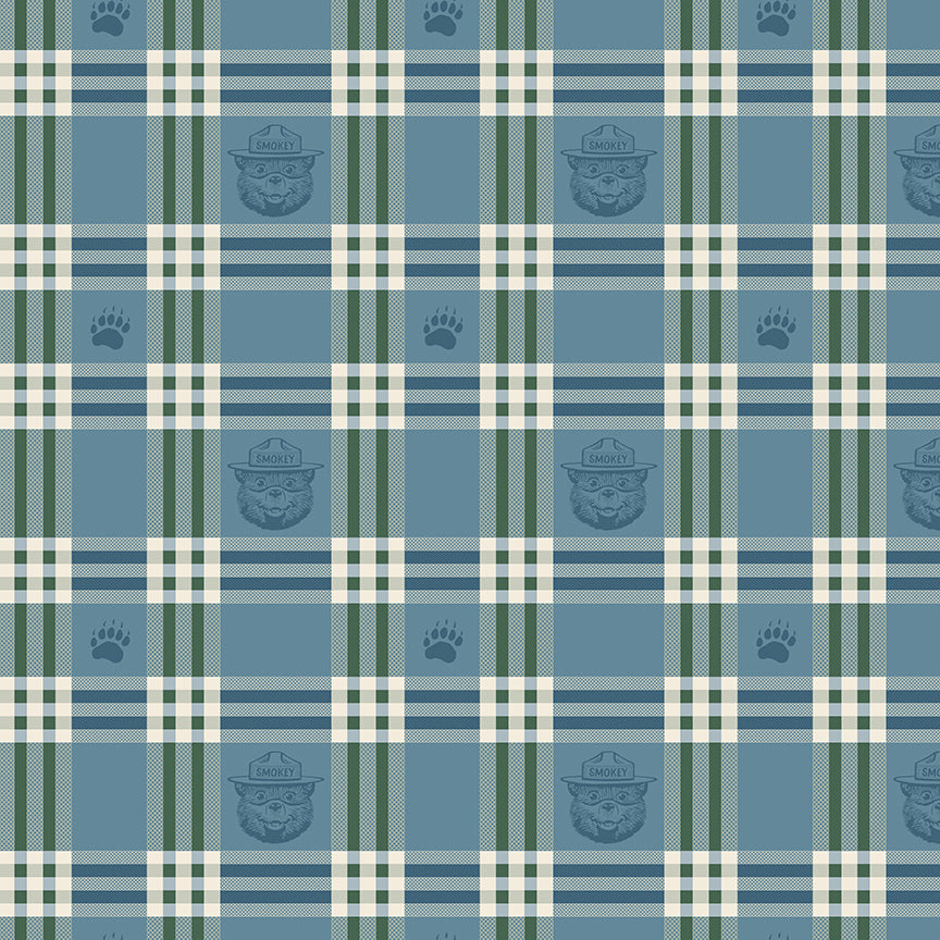 Riley Blake Designs | Keep It Green | Plaid | Blue | C19123-BLUE