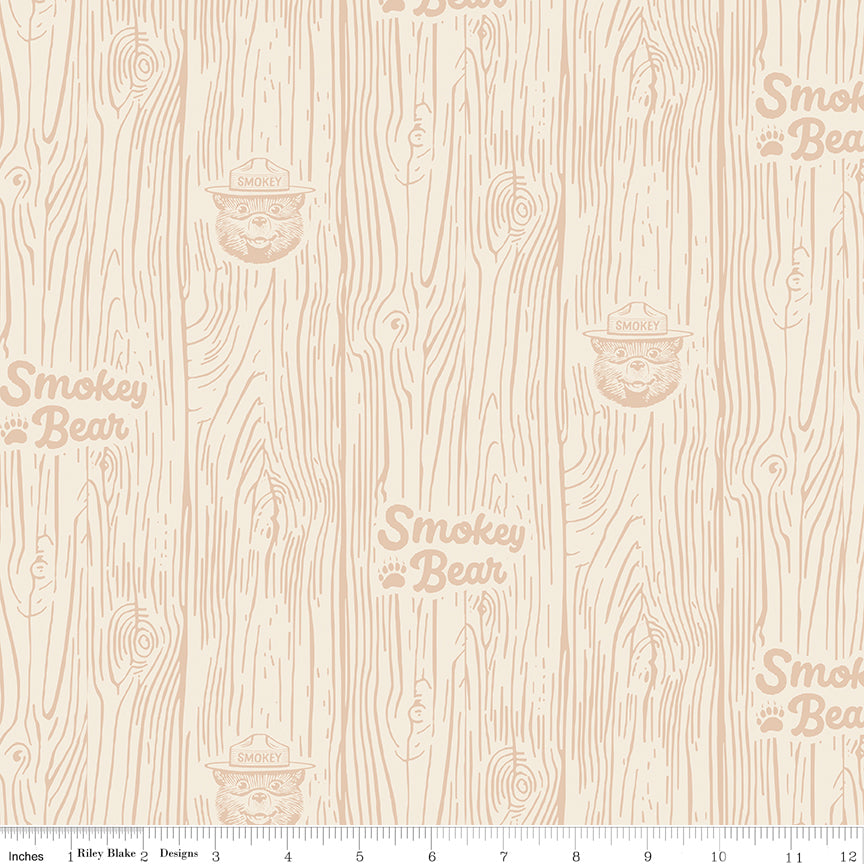 Riley Blake Designs | Keep It Green | Wood | Cream | C19125-CREAM