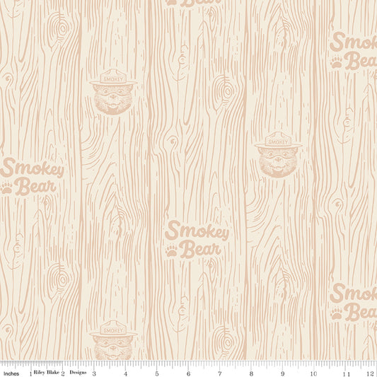 Riley Blake Designs | Keep It Green | Wood | Cream | C19125-CREAM